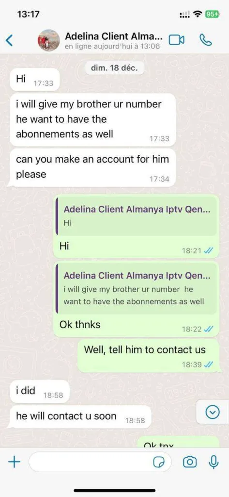 IPTVMeezzy WhatsApp Support Beispiel 5